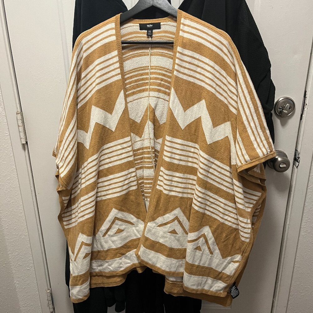 Mossimo Supply Co. Oversized Aztec Patterned Poncho